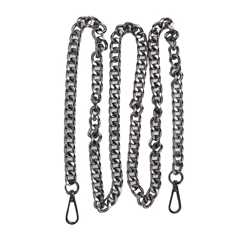 8pcs Curb Chain 8 Side Milled Straight Buckle 1.2meter DIY