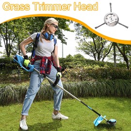 Wire Trimmer Head - Brush Cutter Head | Cordless Mowing Machine Replacement for Home Landscape Edging Farm Maintenance Lawn