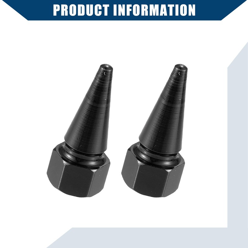 Hihaha Tire Valve Stem Caps/Outer for Car Motorcycle/Durable 8pcs Black