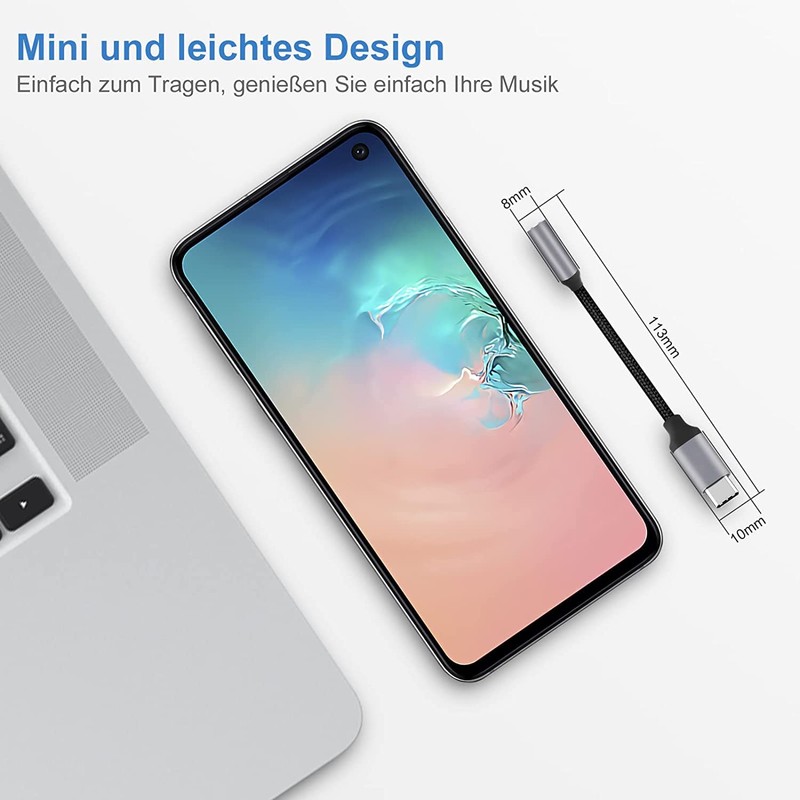 PADCR USB C Headphone Adapter, USB-C to 3.5 mm Jack