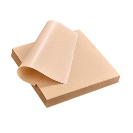 Kichvoe 500 Pcs Food Basket Liner Wax Paper Sheet Square Air Fryer Cooking Sheet Paper, Non-stick Food Wrapping Paper, 15X15cm