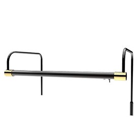 Cocoweb 16" Tru-Slim LED Picture Light in Black and Brass with Plug-in Adapter