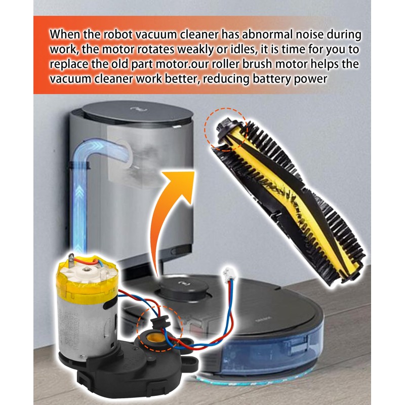 Robot Vacuums Main Brush Motor Compatible with Ecovacs DEEBOT OZMO