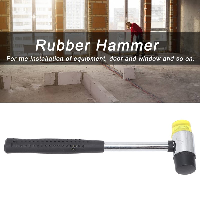 Martillo de Goma, Montado con Alambre Práctico Mango con Cabeza