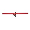 400mm Woodworking Hole Scribing Ruler Aluminum Alloy 360° Rotating Line
