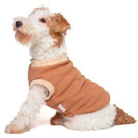 Soft Cotton Shirt for Small Dogs,XXS Dog Shirt,Extra Small Dog Shirt Teacup Dog Chihuahua Yorkie Boy or Girl-Brown XXS