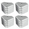 Vanshly 2 Pack Crest Style Corner Cap Casting Pontoon Aluminum
