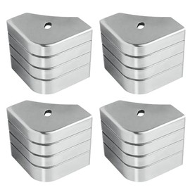 Vanshly 2 Pack Crest Style Corner Cap Casting Pontoon Aluminum Deck Corner # Crest PA，Suitable for 90 Rounded Corner, not 90 Right Angles.Height: 3-1/8" to 3-3/16" Top: 3-1/8" to 3-3/16"