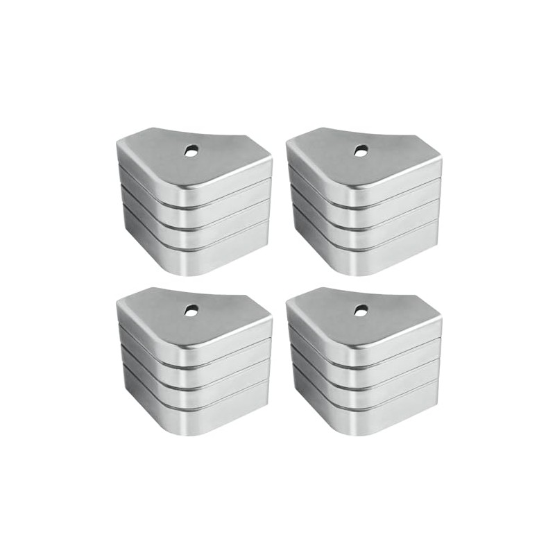 Vanshly 2 Pack Crest Style Corner Cap Casting Pontoon Aluminum