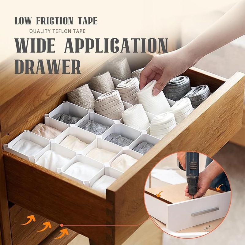1 Roll 1 Inch X 33 Feet Low Friction Tape,