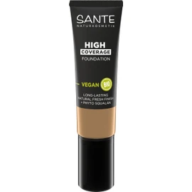 Sante Naturkosmetik SANTE Naturkosmetik High Coverage Natural Foundation 03 Neutral Beige, vegane Grundierung mit Bio-Peptiden, mit hoher Deckkraft und einem nat1rlichen Finish, pflegende und nachhaltige Formel, 25 ml