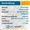 Stahl-Shop24 - Aluminium 4-sided profile - Square pressed aluminium -