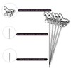 Natrspax 10 PCS Horse Cocktail Picks, Metal Cocktail Picks, Cocktail