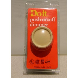 Leviton 705 Rotary Dimmer Push On/Off 600W Incandescent Single Pole 120V Ivory