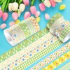 SEWACC Easter Washi Tape:12 Rolls Spring Flower Masking Tape Happy