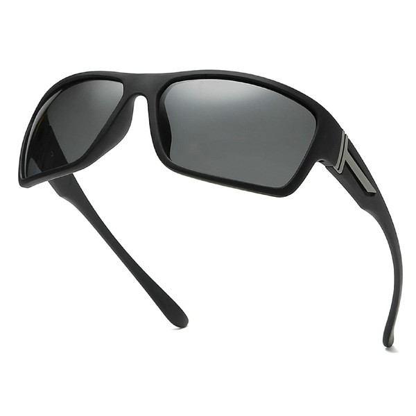 mincl Full lens Polarized Reading Sunglasses for Men Driving Running Sports Reader Square UV Protection Style Unisex
