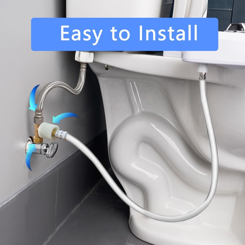 Bidet T Adapter Compatible with Toto Fit Washlets for Skirted