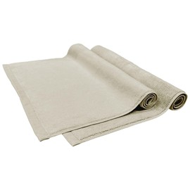 8 Year Towel, Bathroom Foot Wipe, Bath Mat, 15.7 x 25.6 inches (40 x 65 cm), 100% Cotton, Washable, Terry Cloth, Quick Drying, Highly Absorbent, No Bulk, Light Gray, Set of 2