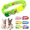 Cute Cat and Dog Collar with Bell, Adjustable Nylon Puppy