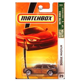 Matchbox Metro Rides Grey Gray with Wood Dodge Magnum 1:64 Scale
