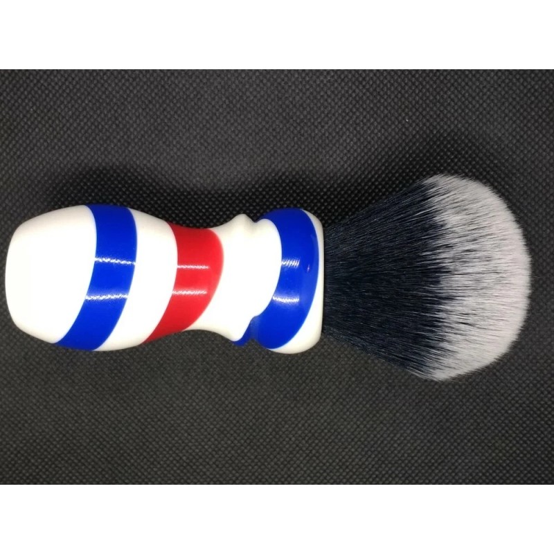 Yaqi Resin Barber Pole Style 24mm Tuxedo Knot Synthetic Shaving