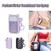 Premium Silicone Case Hand Sanitizer Spray, Portable Keychain Holder Compatible