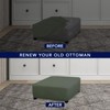 PureFit Super Stretch Form Fit Square Ottoman Cover Rectangle -