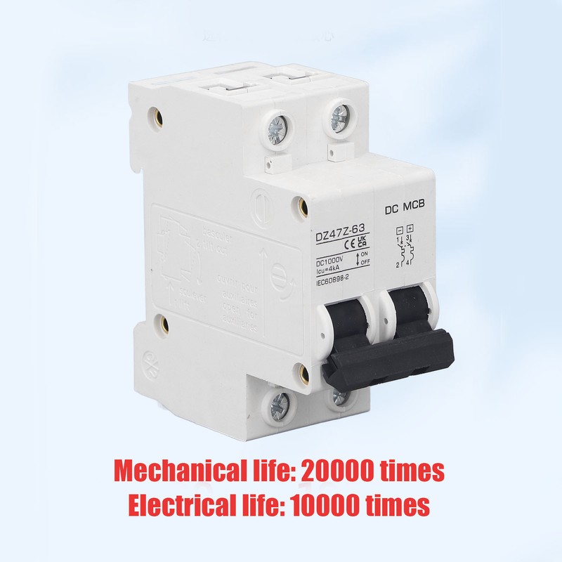 DC Circuit Breaker Overload Protection Magnetic System PV Circuit Breaker