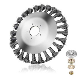 XZEIT Weed Brush Cutter - High Quality Wild Herb Brush for Brush Cutter - 200 x 25.4 mm Bore - Wire Brush Cutter for Effective Weed Removal, Wire Brush Cutter