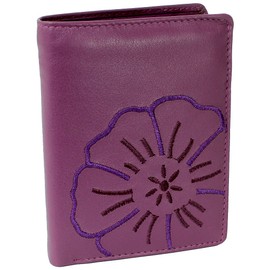 Branco Leather Women's Purse Black / Red / Taupe / Berry / Blue / Olive, Very High Quality, Portrait Format, berry