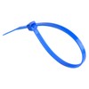 Gocableties Small Blue Cable Ties, 100mm x 2.5mm, Bulk Pack