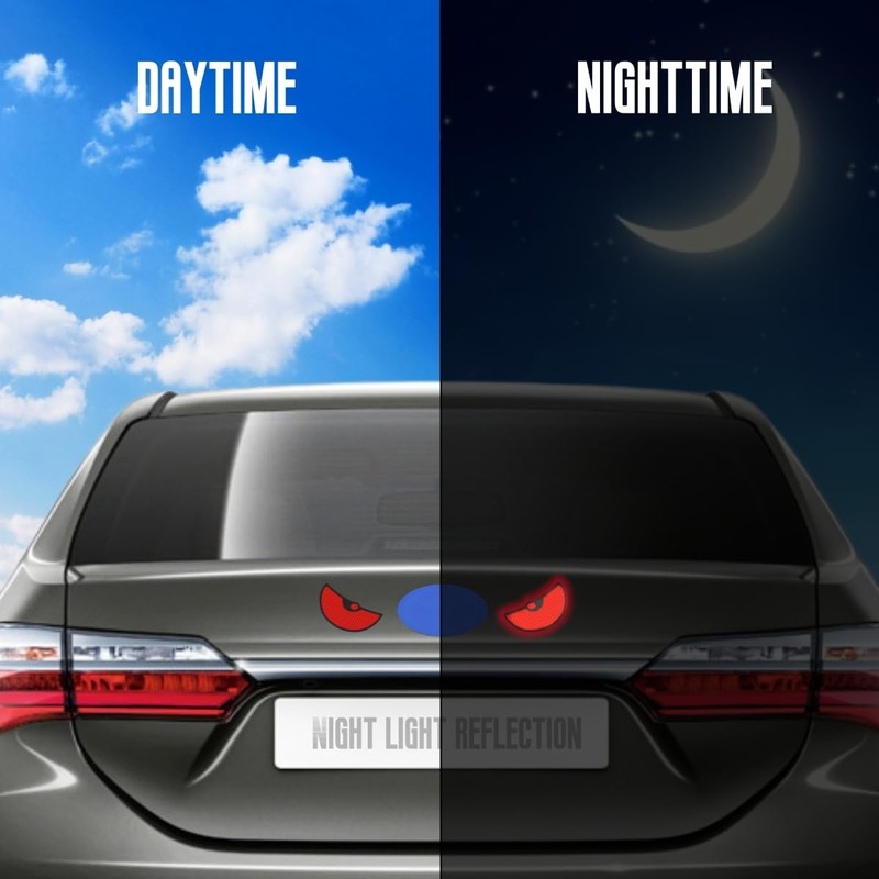 Car Reflective Stickers Decals Suitable red Eye Pattern for car