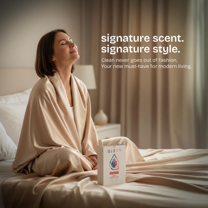 QLEAN Laundry Detergent Sheets – Travel-Friendly, HE & Standard Washer