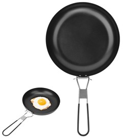 Camping Cookware, Portable Pan for Outdoor Use, Foldable Cookware, Non-Stick Pan, Cooking, Roasting, Camping, Picnic, Hiking Utensils for Outdoor Hiking