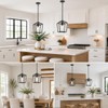 Phaosio Black Pendant Lights Kitchen Island, Modern Farmhouse Light Fixture