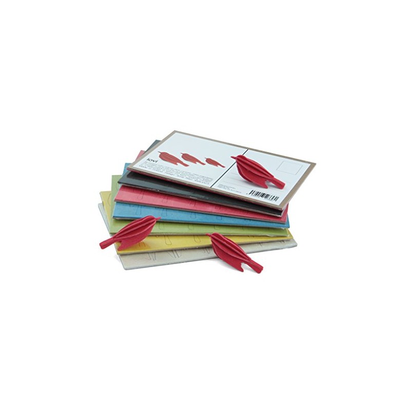 lovi Mini Bird 5cm / Greeting Card (Assembled) (Light Green)