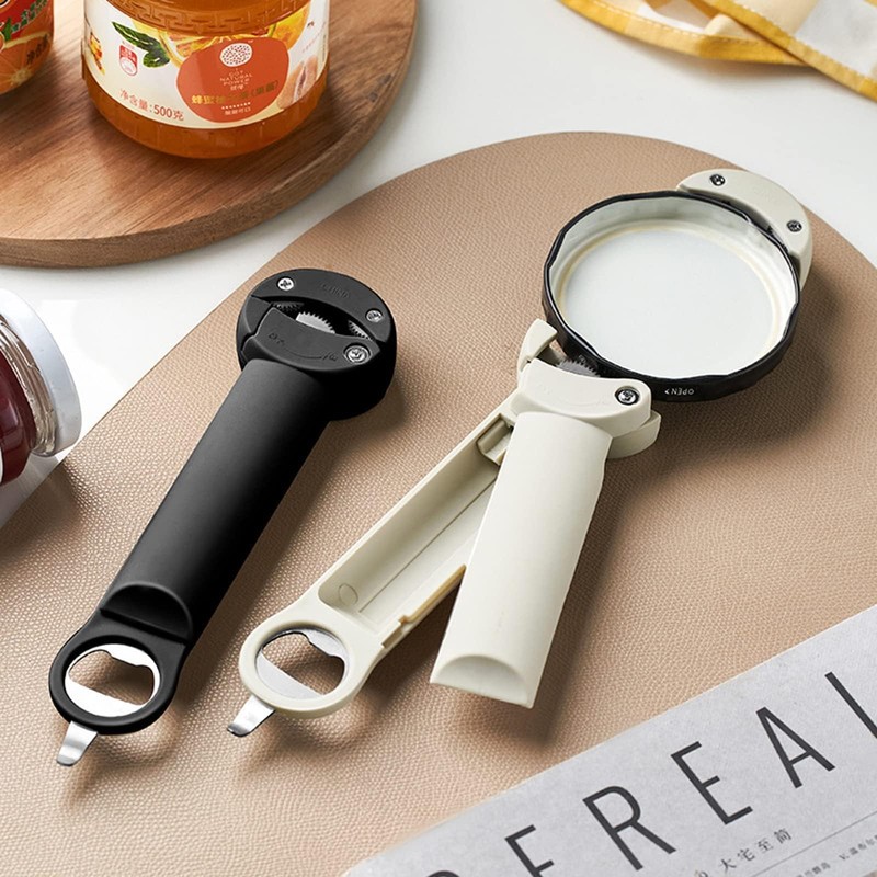 Multifunctional Retractable Bottle Opener - Adjustable Multifunctional Can Opener Jar