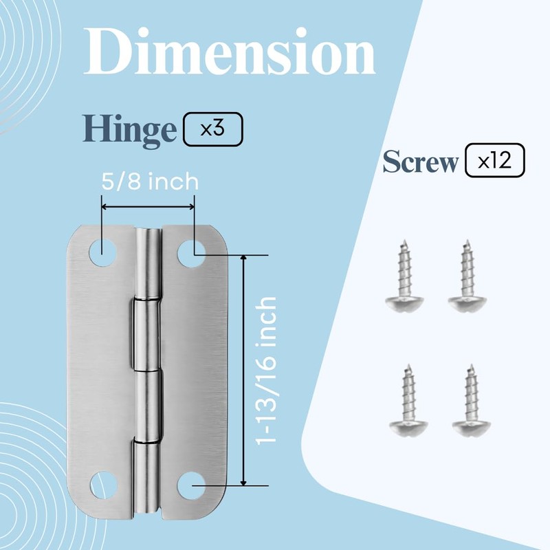 Cooler Hinges Replacement for Igloo Ice Chests - 3 Pack