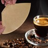 100Pcs 103 Coffee Filter Paper Disposable Natural Unbleached Original Wooden
