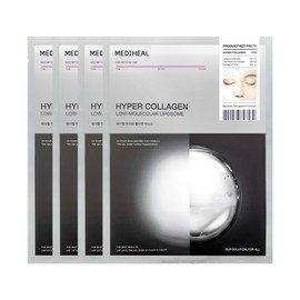 Mediheal Hyper Collagen Gel Mask, 4-pack, 35g, 1 pack / 메디힐 하이퍼 콜라겐 겔 마스크, 4개입, 35g, 1개