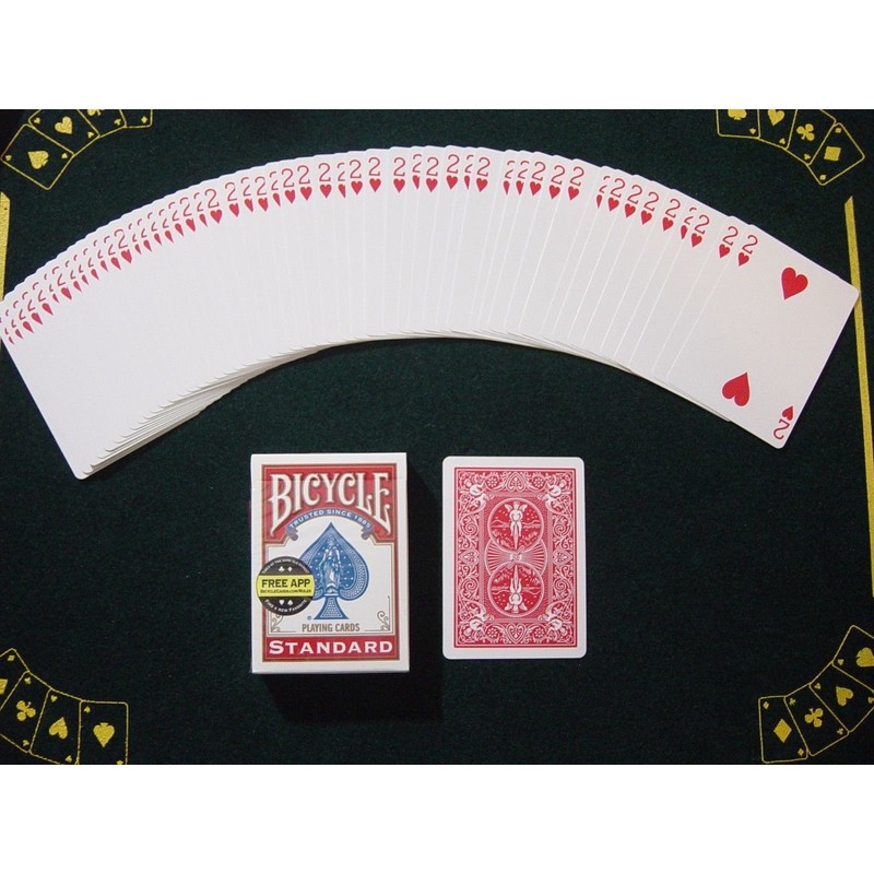 Red Back Bicycle Playing Card Force Deck (Hearts, King)