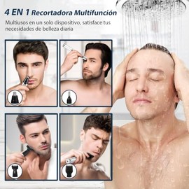 Recortadora de Vello Nasal, 4 en 1 Rasuradora Nariz/Oreja/Cejas/Barba