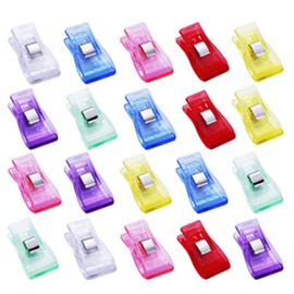 (Fixing Clips: 20) Plastic Clips, Temporary Fastening Clips, Sewing Tools, Sewing Supplies, Cute, Caliver, Sewing Set, Sewing Tool, Set, Clip, Handicraft Clip, 7 Colors Mixed