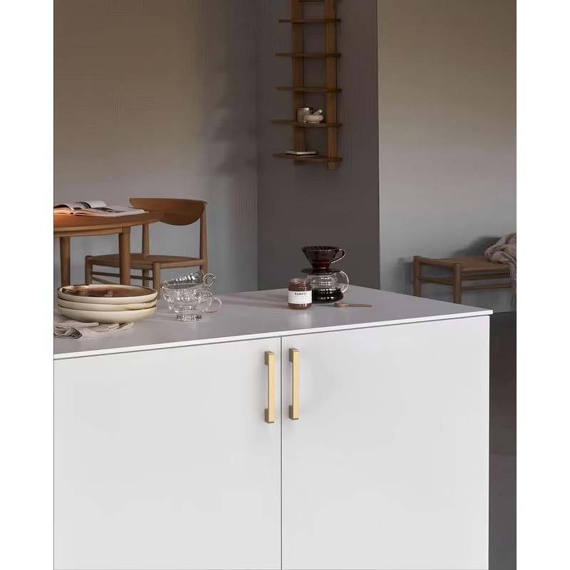 KNOKLOCK 10 Pack 5 Inch(128mm) Kitchen Cabinet Handles Champagne Bronze