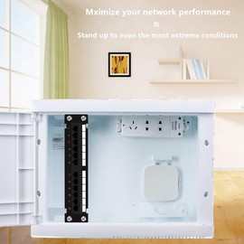 Yankok [CAT6 12 Port Patch Panel Supports Back CAT5/5e with Bracket Rack/Wall Mount 10in.x1U Unshielded Color-Coded T568A/B Wiring (Come with Mini Punch Down Tool)