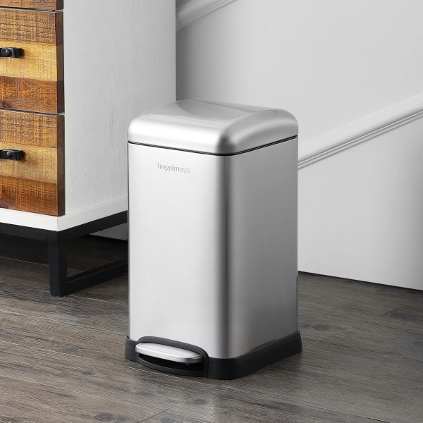happimess HPM1012 Betty Retro Mini 3.2 Gallon Step Open Trash