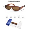 VANLINKER Trendy Retro 90s Sunglasses Womens Mens Vintage Oval Frame