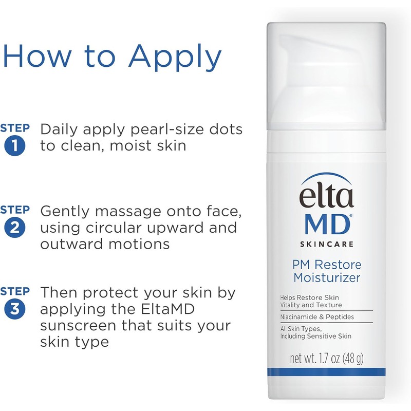 Elta MD Crema Hidratante Restauradora Pm Restore Moisturizer 48g