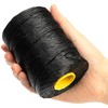 9-Ply Black String Waxed Twine, 660 Feet per Roll Heavy