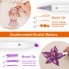 Kebuye Alcohol Marker 48 Colours, Alcohol Marker Pens Set, Twin